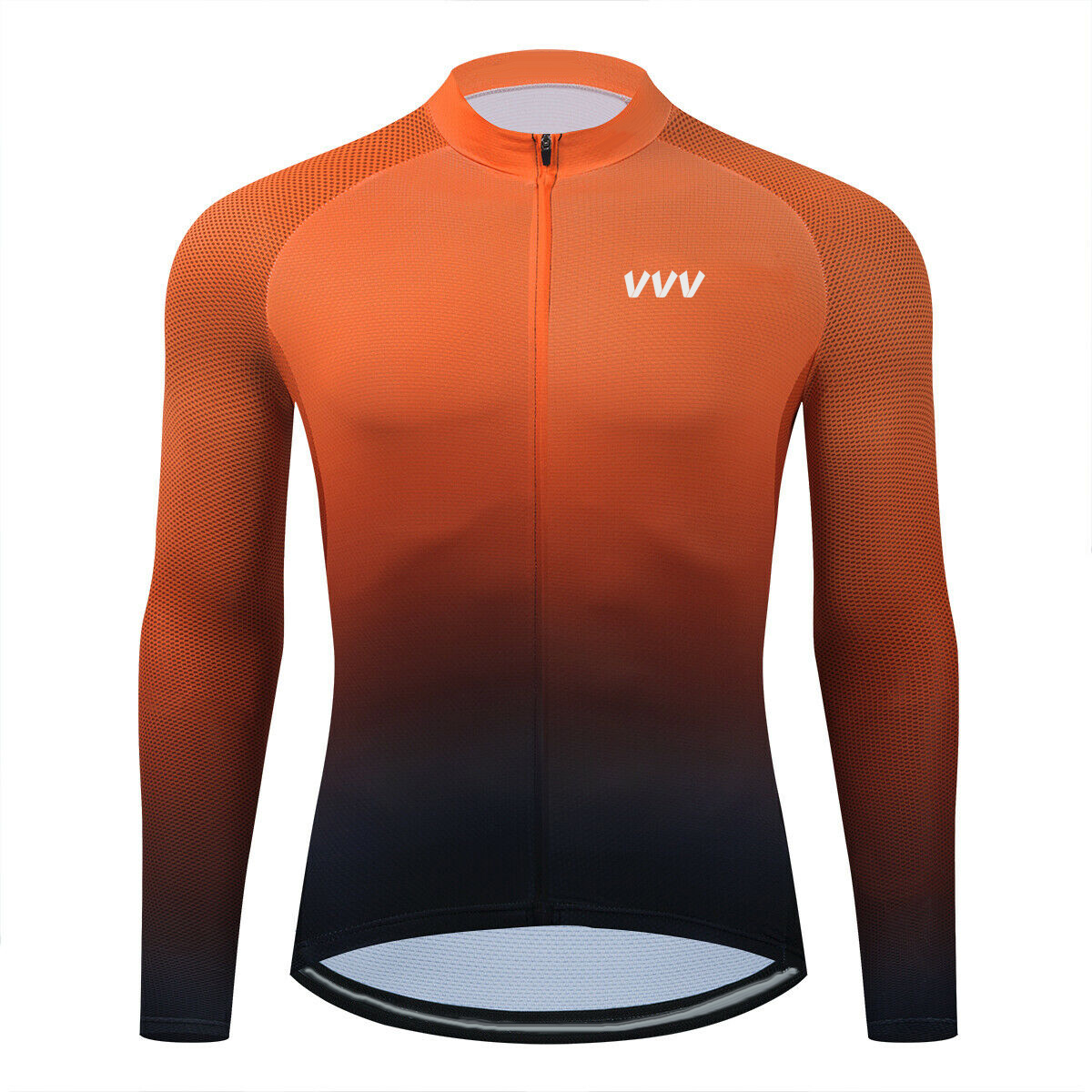 Mountain Biking Jacket - Fietsjersey met lange mouwen, fietsfiets, oranje