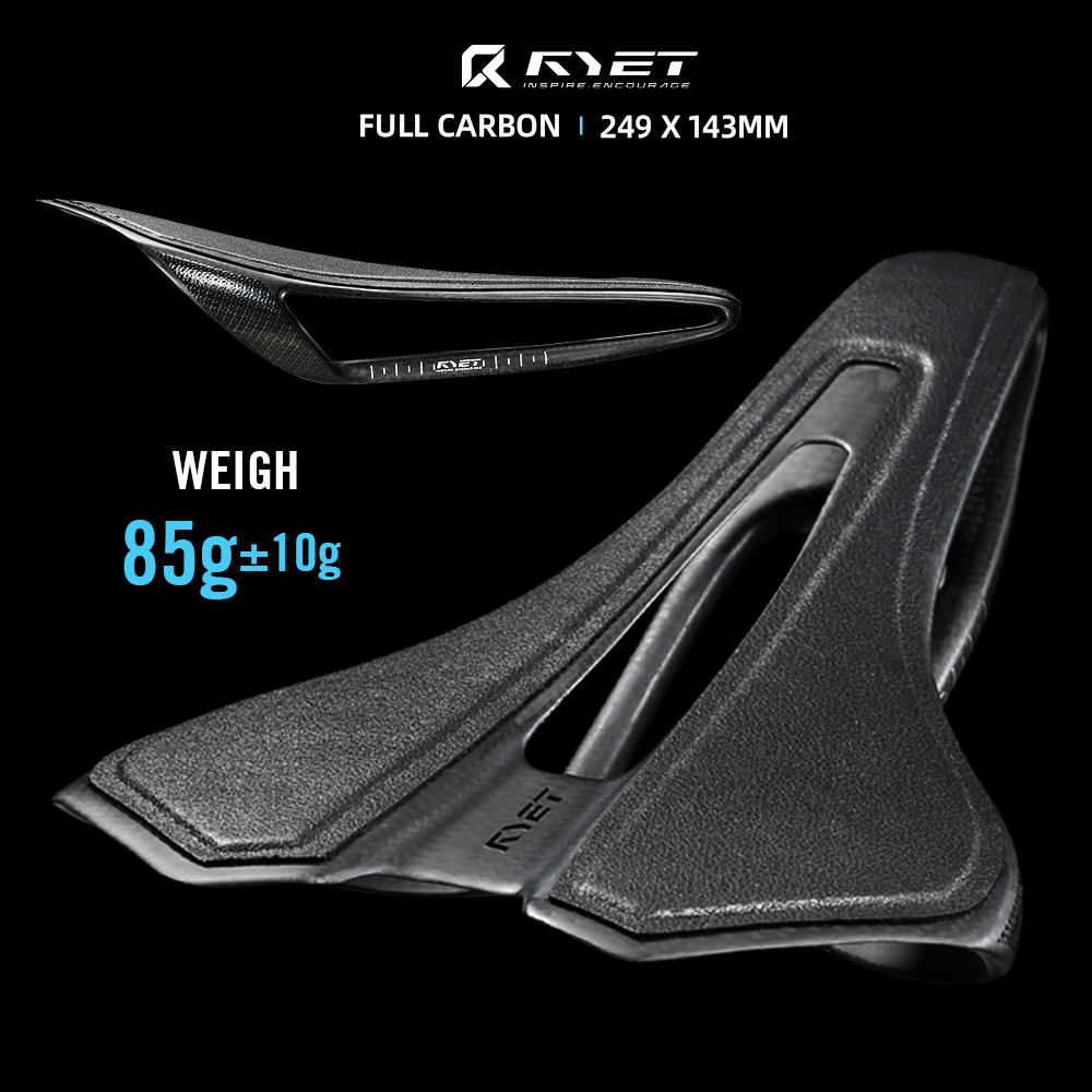 Mountain Biking Track - RYET Ultralight Full CARBON Fietszadel 85g