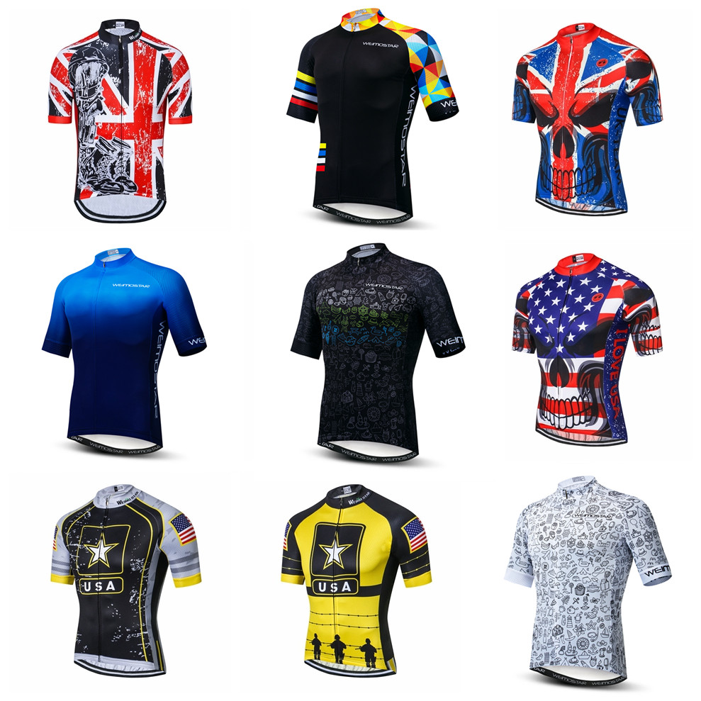 Mountain Biking Blue Mountains - Wielertrui Mannen Fiets Jerseys Korte Mouw