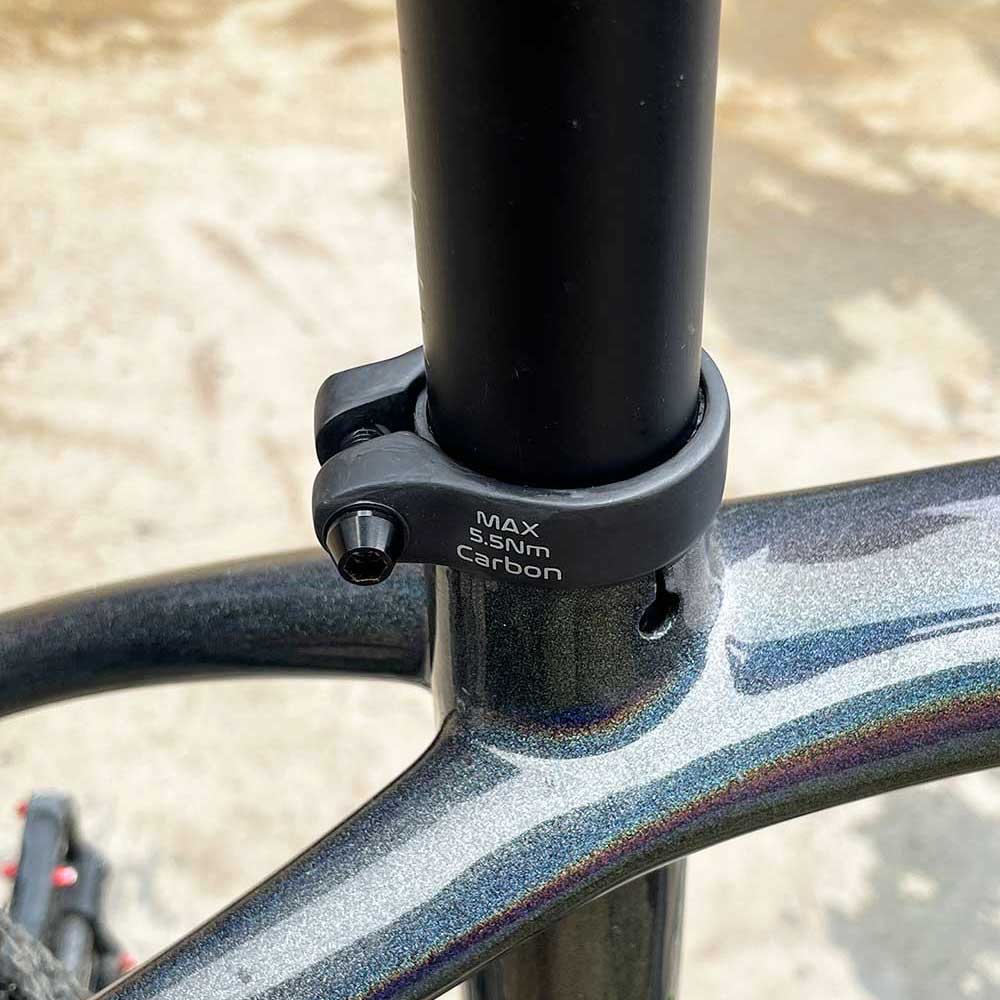 Mountain Biking Brands - Elitaone Carbon Zadelpennen Klem 31.8/34.9mm 9g