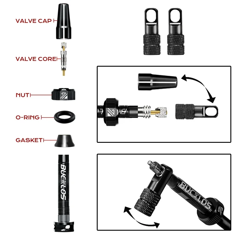 BUCKLOS Bike Tubeless Ventiel  - Tubeless Valve Core recensie en prijs