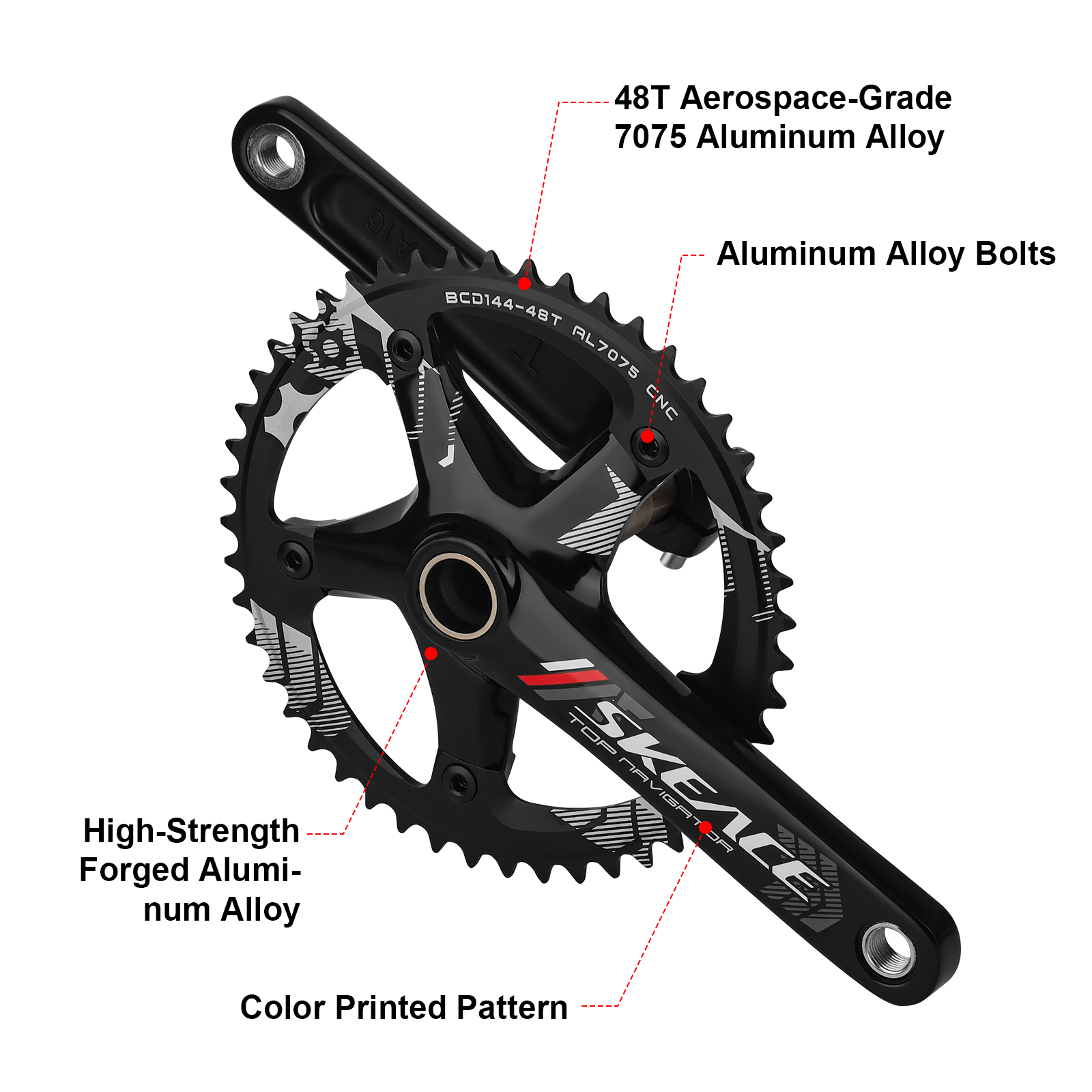 SKEACE Racefiets Crankstel 144 - Mountain Biking Track recensie en prijs